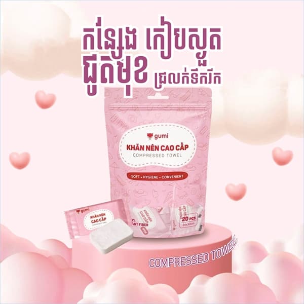 Facial Cotton travel towel - 240 x 300 mm